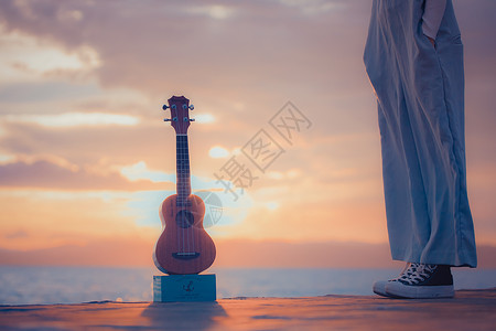 太阳海岸吉他背景