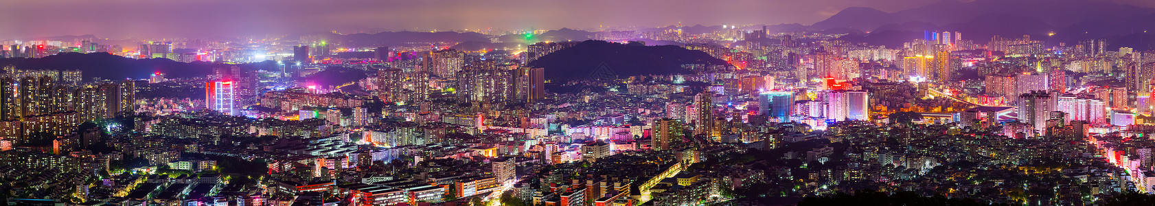 楼盘鸟瞰图城市夜景背景