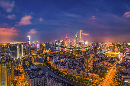 上海白玉兰夜上海背景