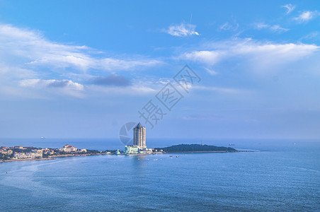 海边的美丽景色青岛背景