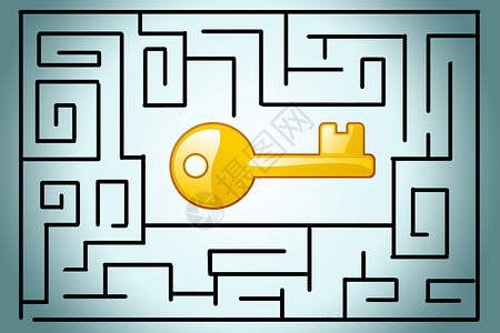益智迷宫迷宫中的金钥匙设计图片