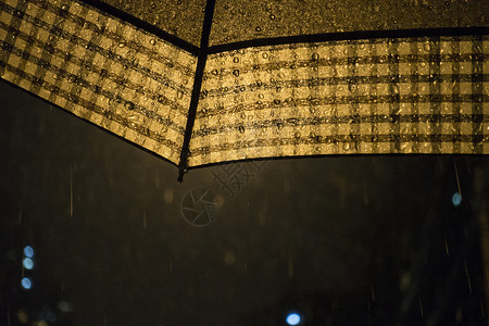 中雨下雨天雨水和雨伞背景