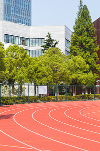 体育美的素材大学校园操场跑道背景