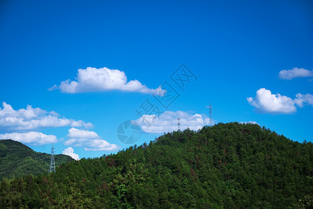 青山白云背景图片