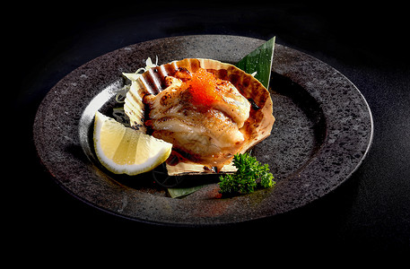 扇贝日式料理高清图片