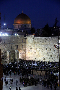 犹太教圣地哭墙背景图片