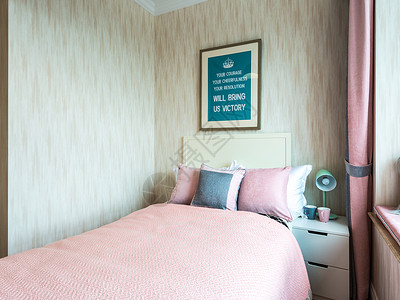 布置温馨的小卧室背景图片