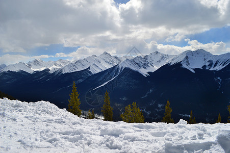 加拿大班夫国家公园sulphur mountain高清图片