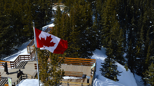 加拿大航空加拿大班夫国家公园雪山自然风光背景