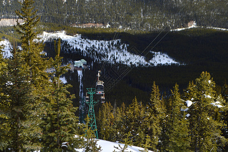 加拿大班夫国家公园雪山自然风光图片