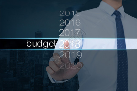 2018年度预算背景图片