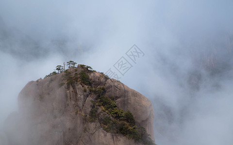 天梯黄山背景