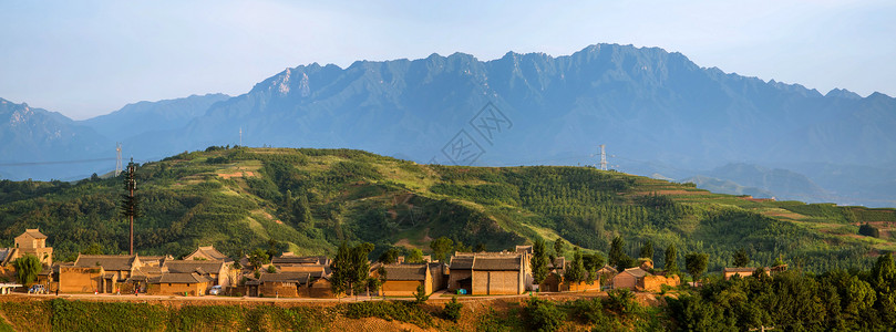 白鹿原影视城白鹿原全景背景