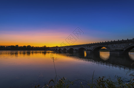 红色夕阳素材情系卢沟桥背景