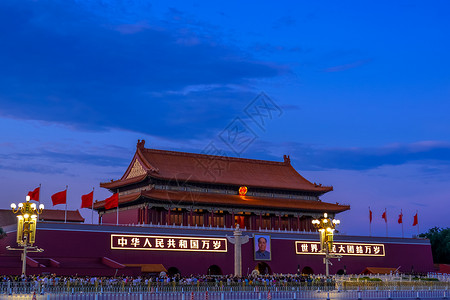 天安门的中秋夜背景图片