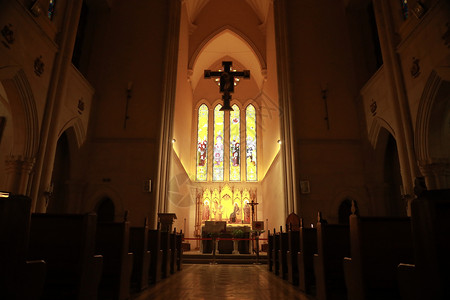教堂基督教建筑内部基督教图片素材