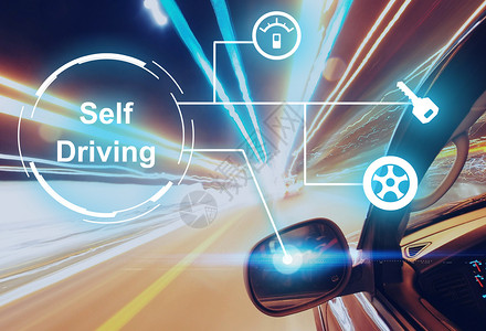 车内科技素材自动驾驶设计图片