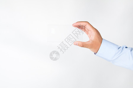 手机透明素材商务人士单手拿透明手机手势背景