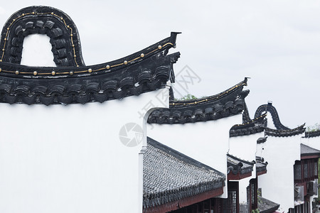 中国风的徽派建筑徽派建筑房子背景