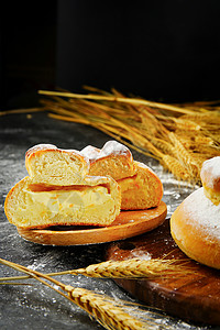 面包发酵面包背景