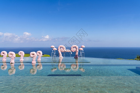 巴厘岛悬崖婚礼高清图片