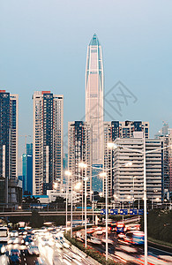 车灯ps素材繁华的现代都市素材图片背景