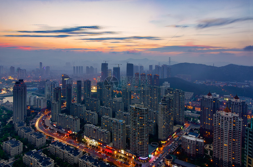 大连西部夜景图片