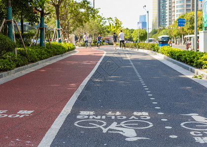 骑行活动陆家嘴滨江跑步道背景