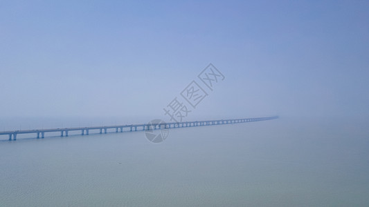 航拍杭州湾跨海大桥背景