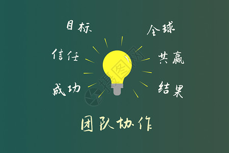 黑板上讲解的团队合作高清图片