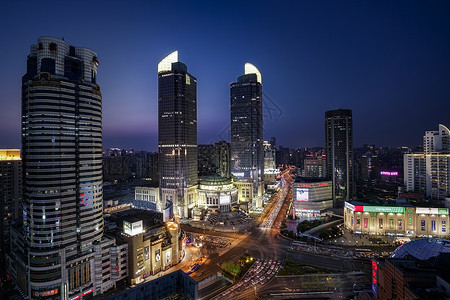 上海徐家汇商务大楼购物中心CBD图片素材