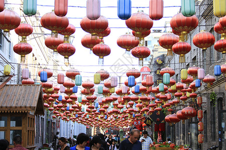 天上的街市街市背景