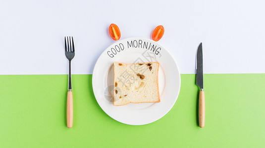 早上好素材健康的早餐背景