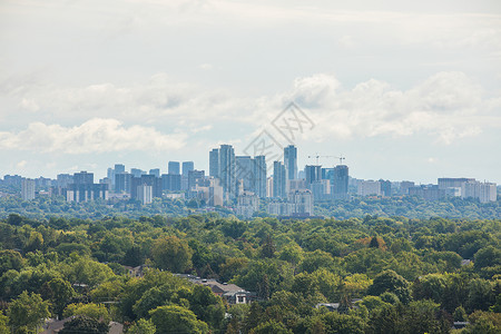 加拿大城市天际线背景图片