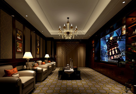 欧式奢华客厅室内设计效果图高清图片