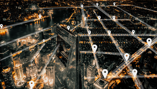城市科技化科技化道路高清图片
