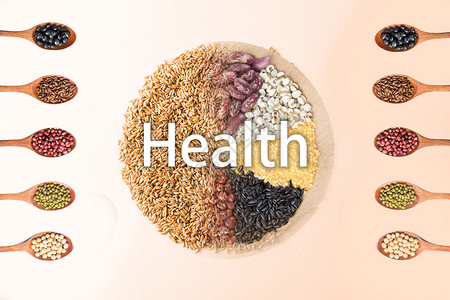 营养谷物五谷健康饮食设计图片