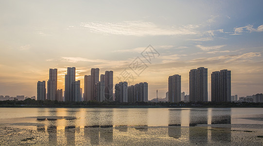 城市建筑楼群全景图图片