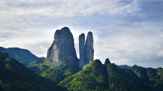 浙江江山江郎山风景区高清图片