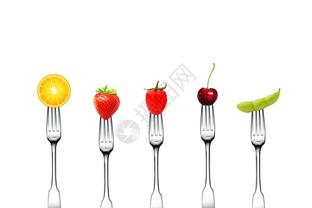 樱桃西红柿创意水果排列设计图片