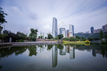 重庆天地商务建筑大楼高清图片