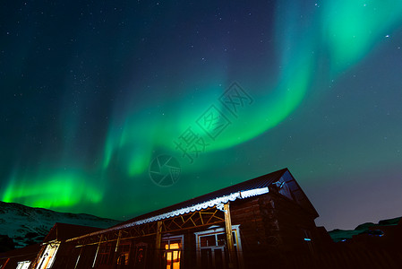 星空灿烂唯美极光风景背景