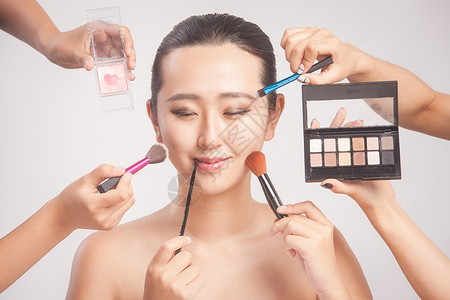 女性彩妆化妆创意拍摄高清图片