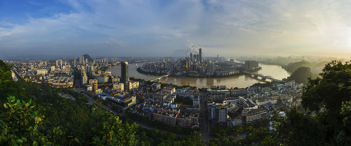 龙城全景柳州全景素材高清图片