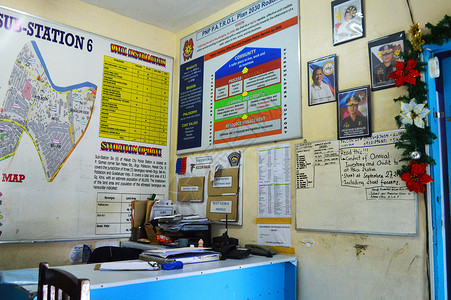 菲律宾马尼拉公安局背景图片