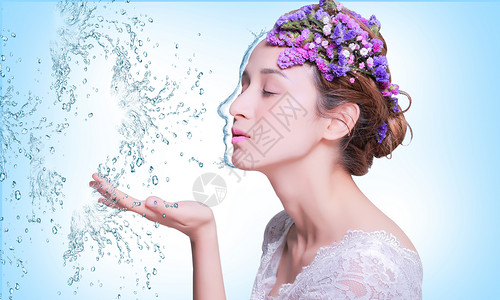 美容补水自然化妆品高清图片
