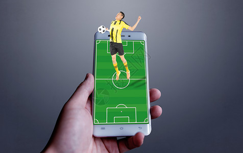 3D足球直播背景图片