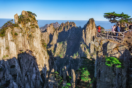 黄山区黄山风光背景