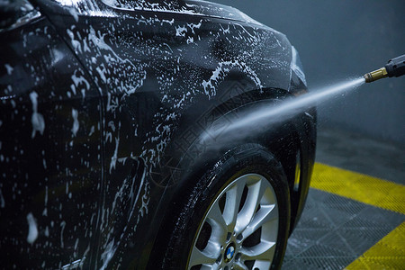 汽车美容洗车汽车保养高清图片素材