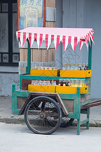 卖自行车老上海街头电影场景背景